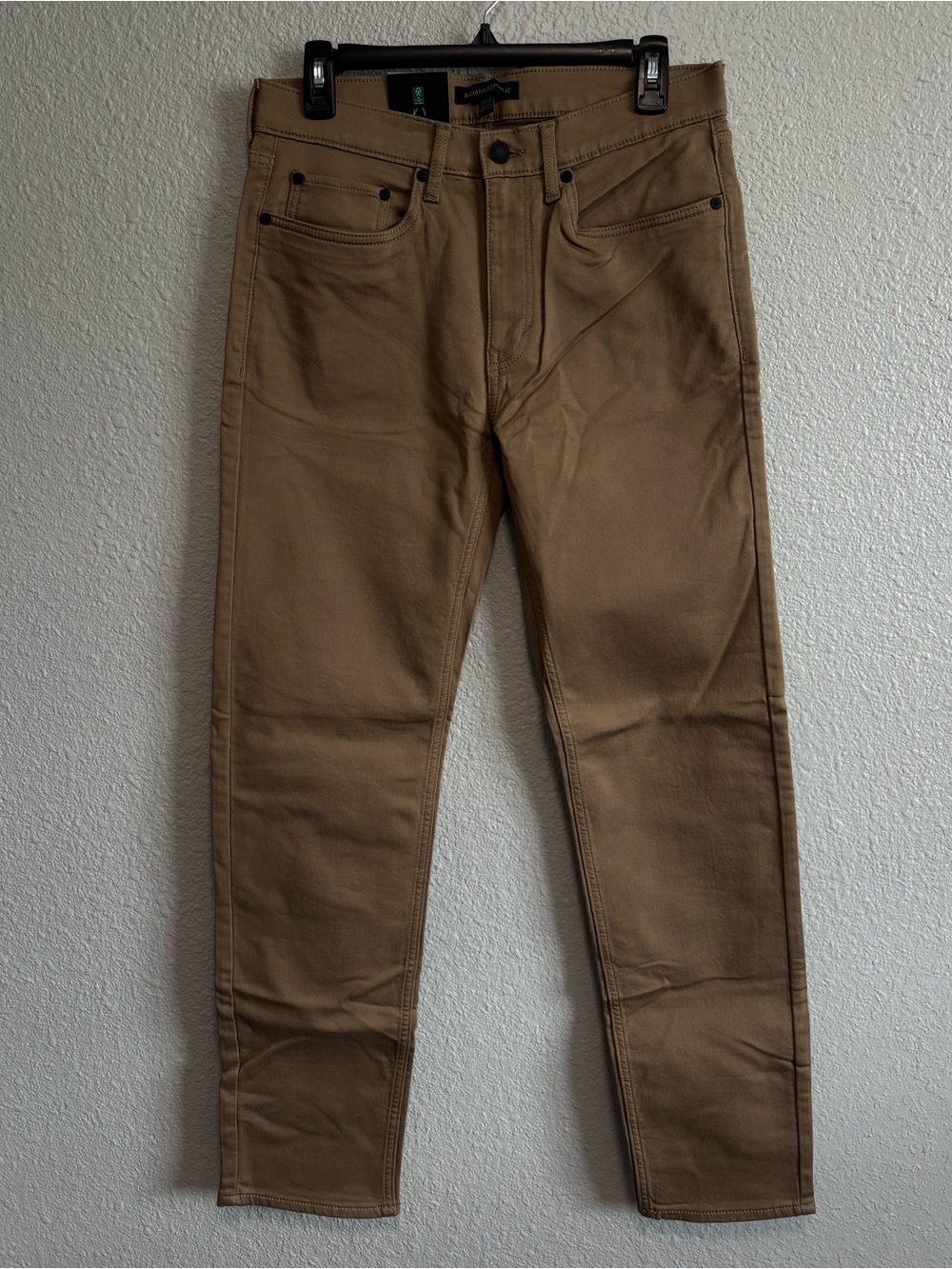 Banana Republic Men's 5 Pocket Pant 30x32 Slim Fit Stretch Tan Beige NWT